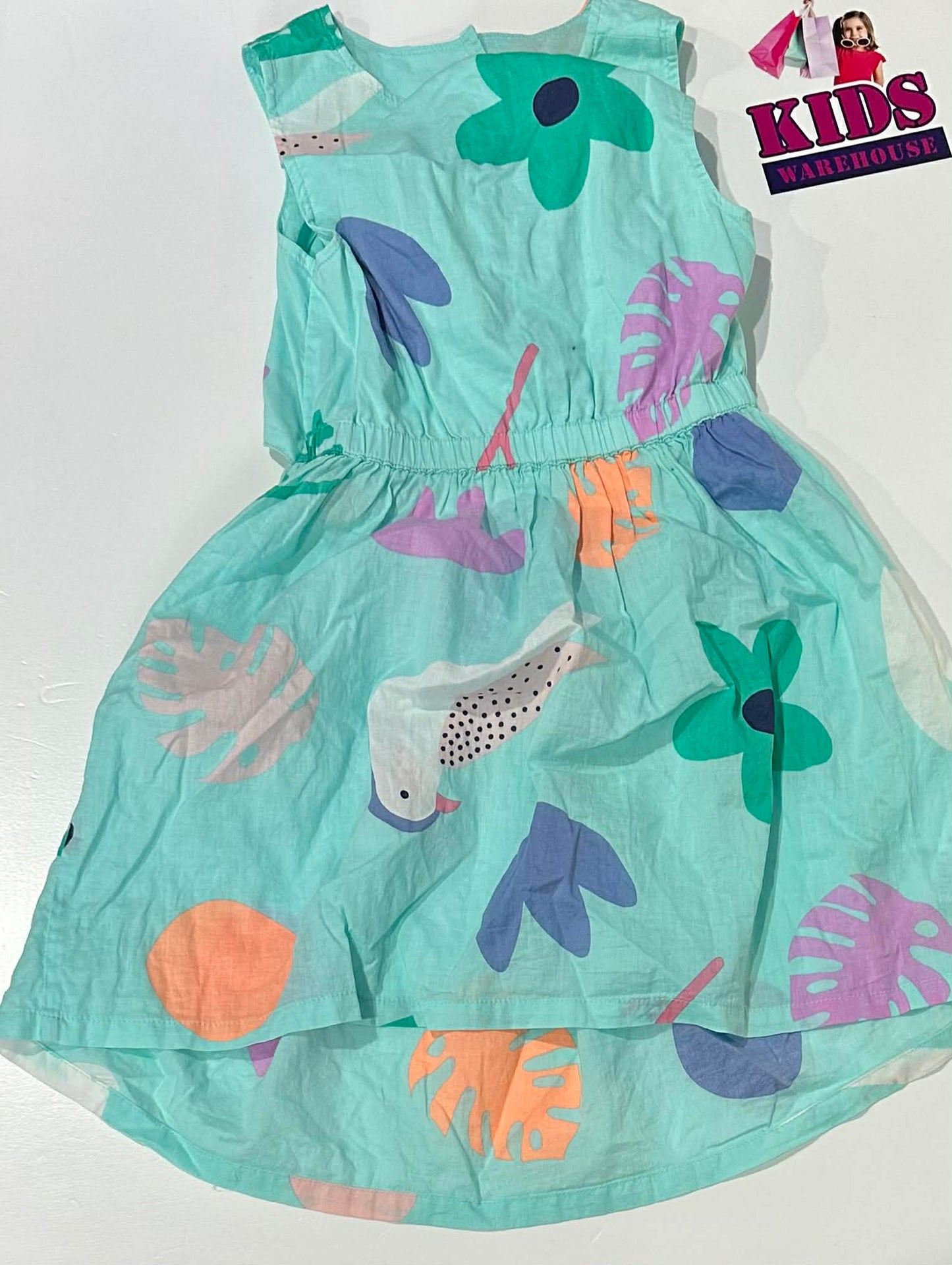 Country Road Dress With Bird & Flower Pattern Size 6