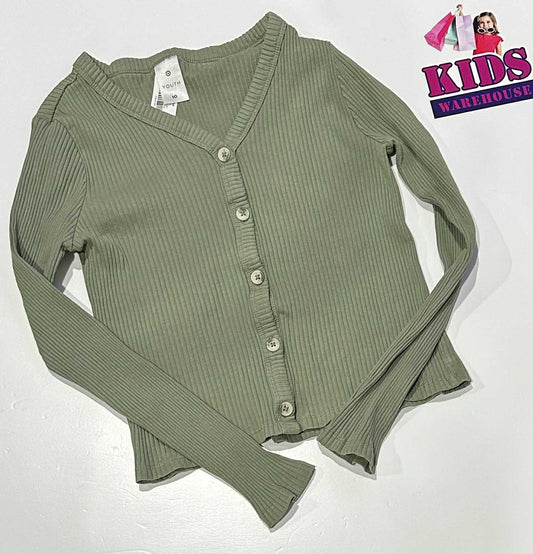 Target Green Long Sleeve Top Size 10