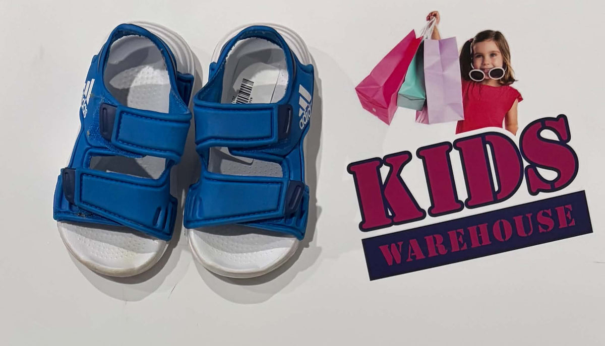 Adidas Blue Sandals Size 4 (Toddler/Child)