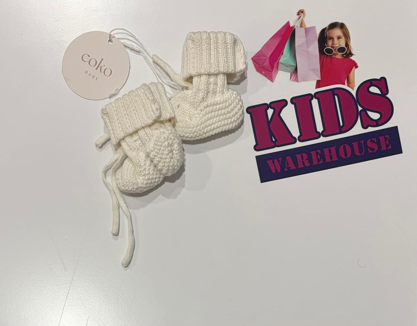 Not Used Coko Baby White Bootie Socks (Baby)