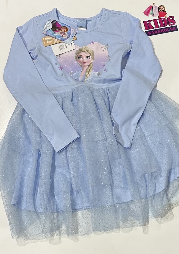 New Disney Frozen Blue Tutu Dress Size 9