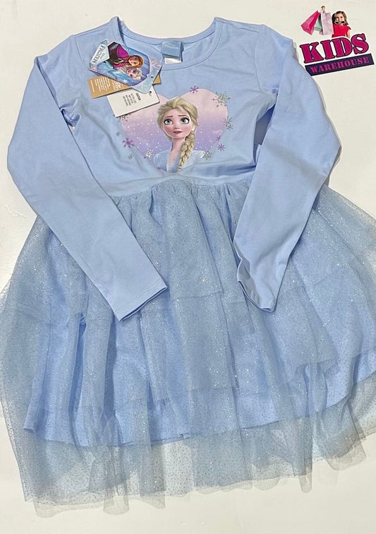 New Disney Frozen Blue Tutu Dress Size 9