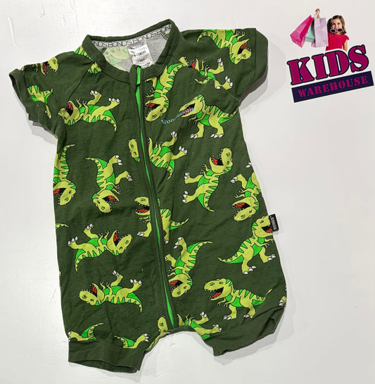 Bonds Green Wondersuit With Dinosaur Pattern Size 0