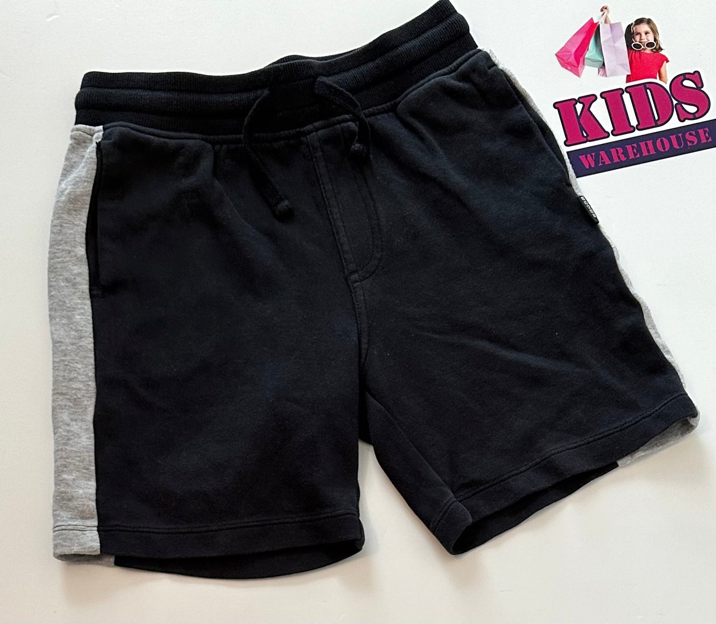 Bonds Black & Grey Shorts Size 7