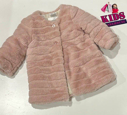 Mamas & Papas Pink Fluffy Jumper Size 0
