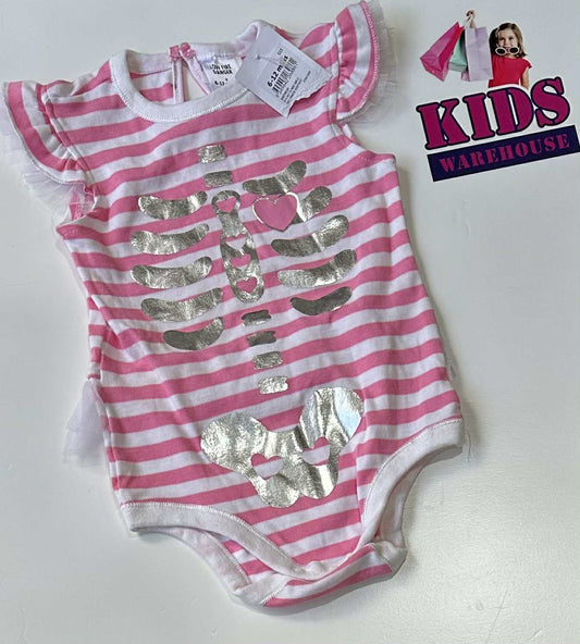 New Target White & Pink Bodysuit With Small White Tutu Size 0
