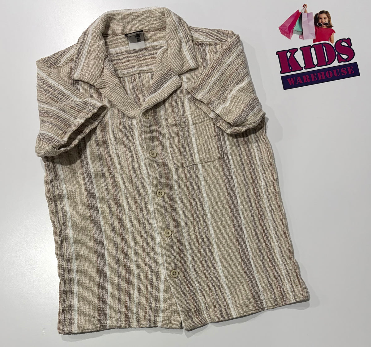 Tilt Urban Grey Stripe Top Size 9