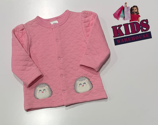 Ollie's Place Pink, Hedge Hog Print Jacket Size 0