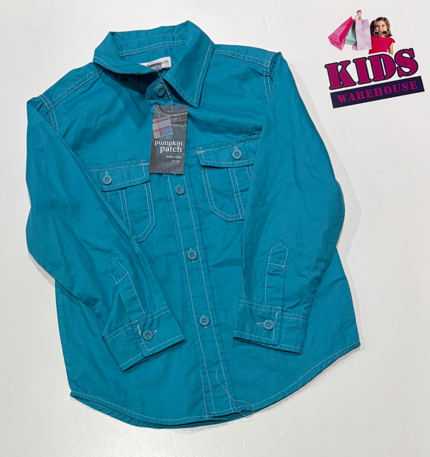 Not Used Pumpkin Patch Blue Top Size 3