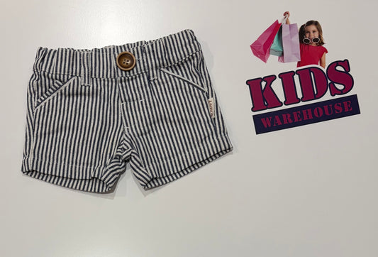 Henry White, Black Stripe Shorts Size 000
