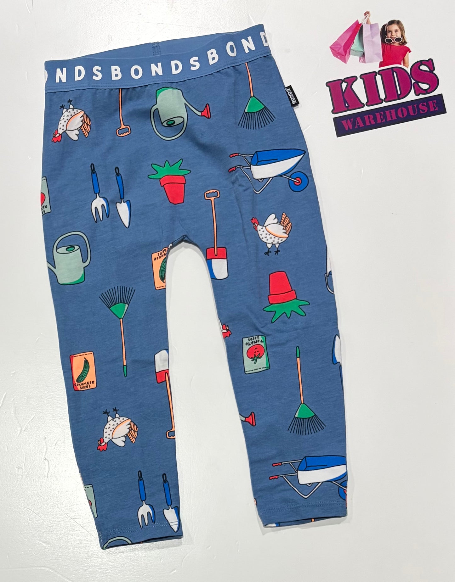 Bonds Blue, Farm Print Pants Size 2