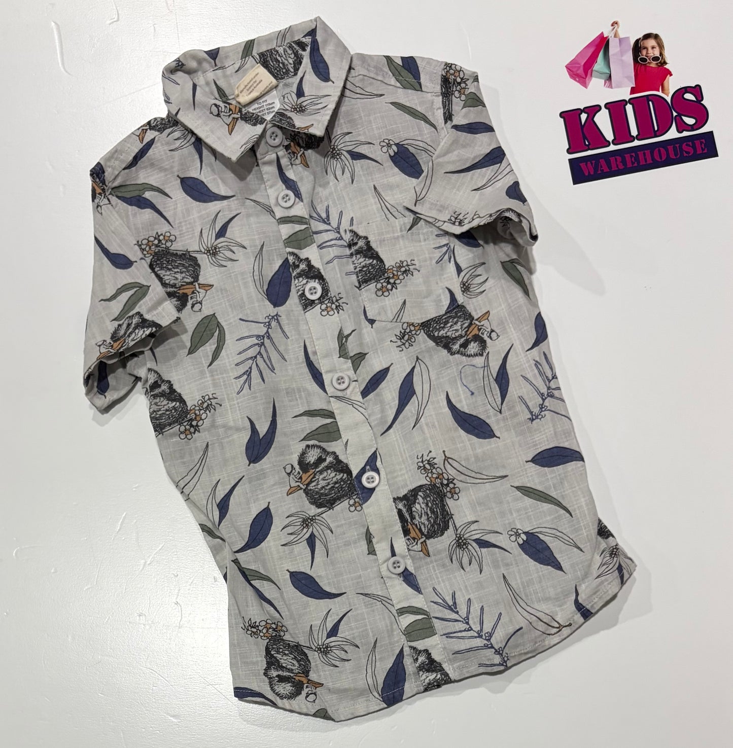 May Gibbs Grey, Characters Print Top Size 5