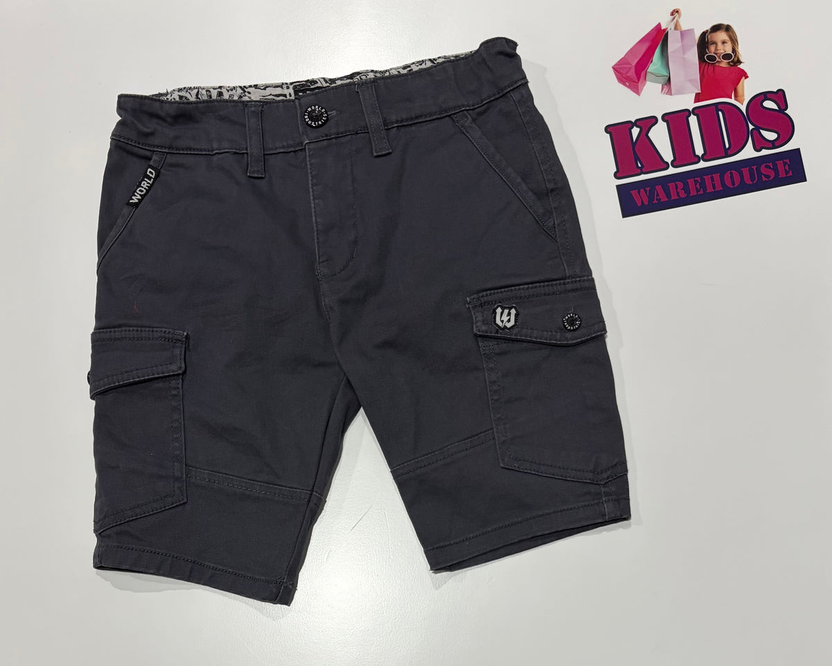 World Industries Grey Denim Shorts Size 7