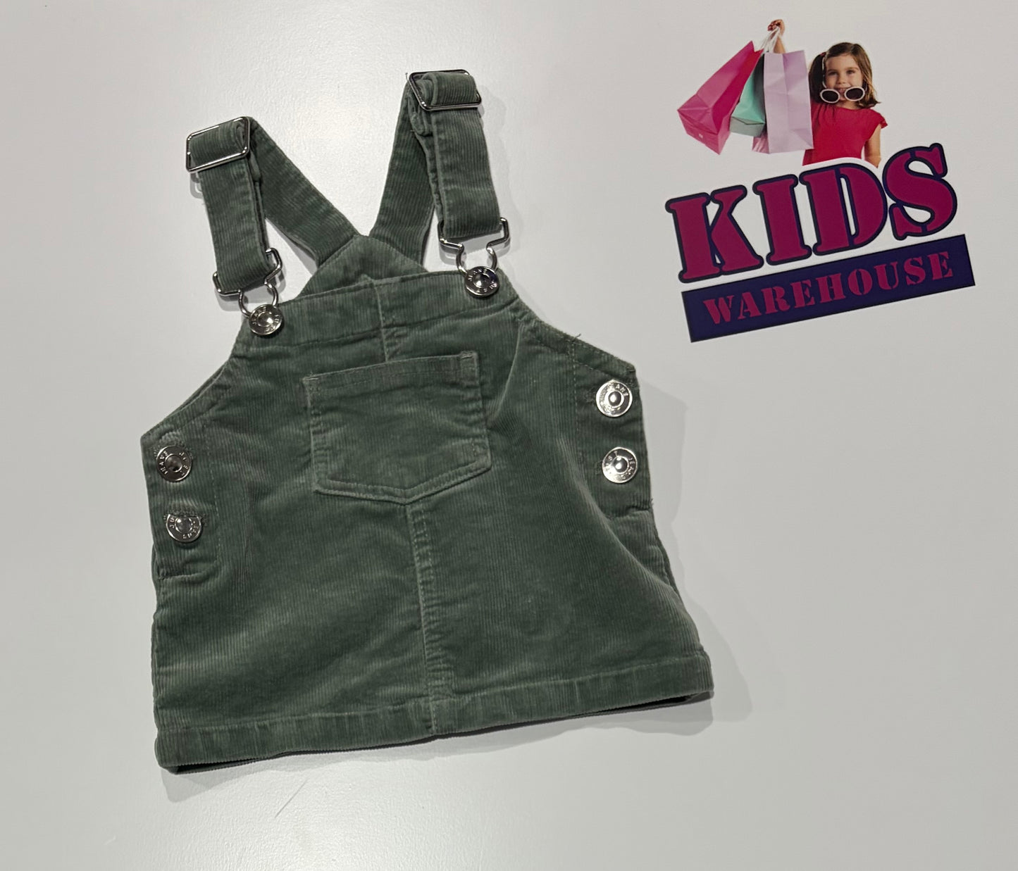 Just Jeans Green Corduroy Dress Size 000