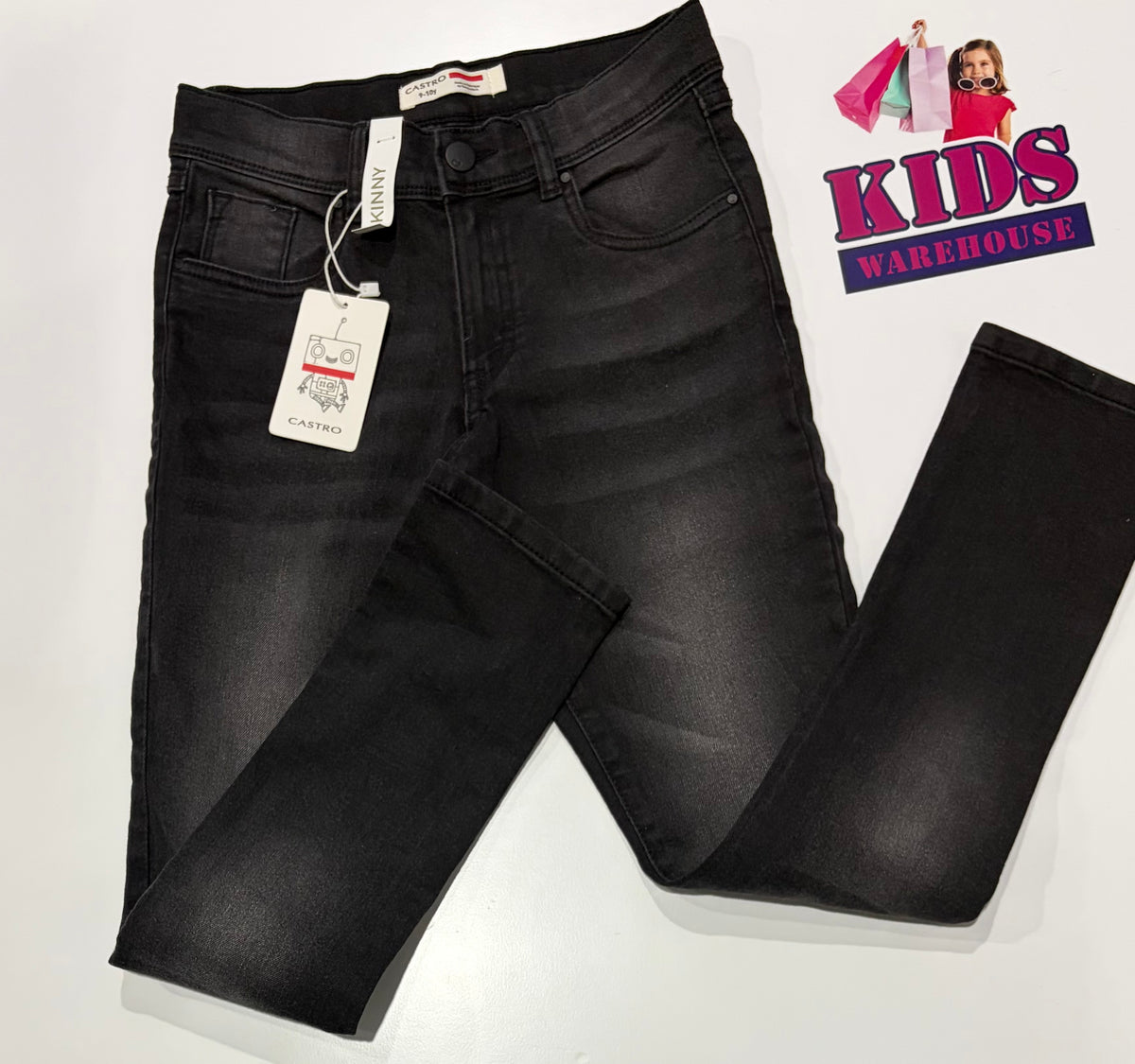 Not Used Castro Black Denim Jeans Size 9