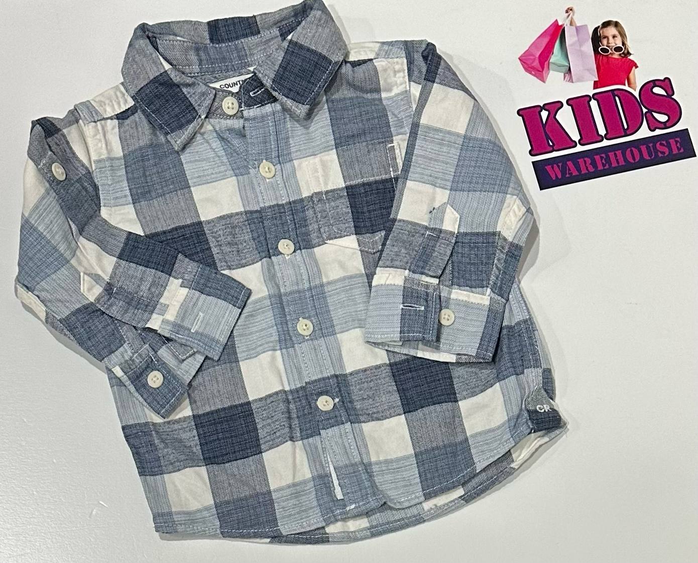 Country Road Blue & White Top Size 000