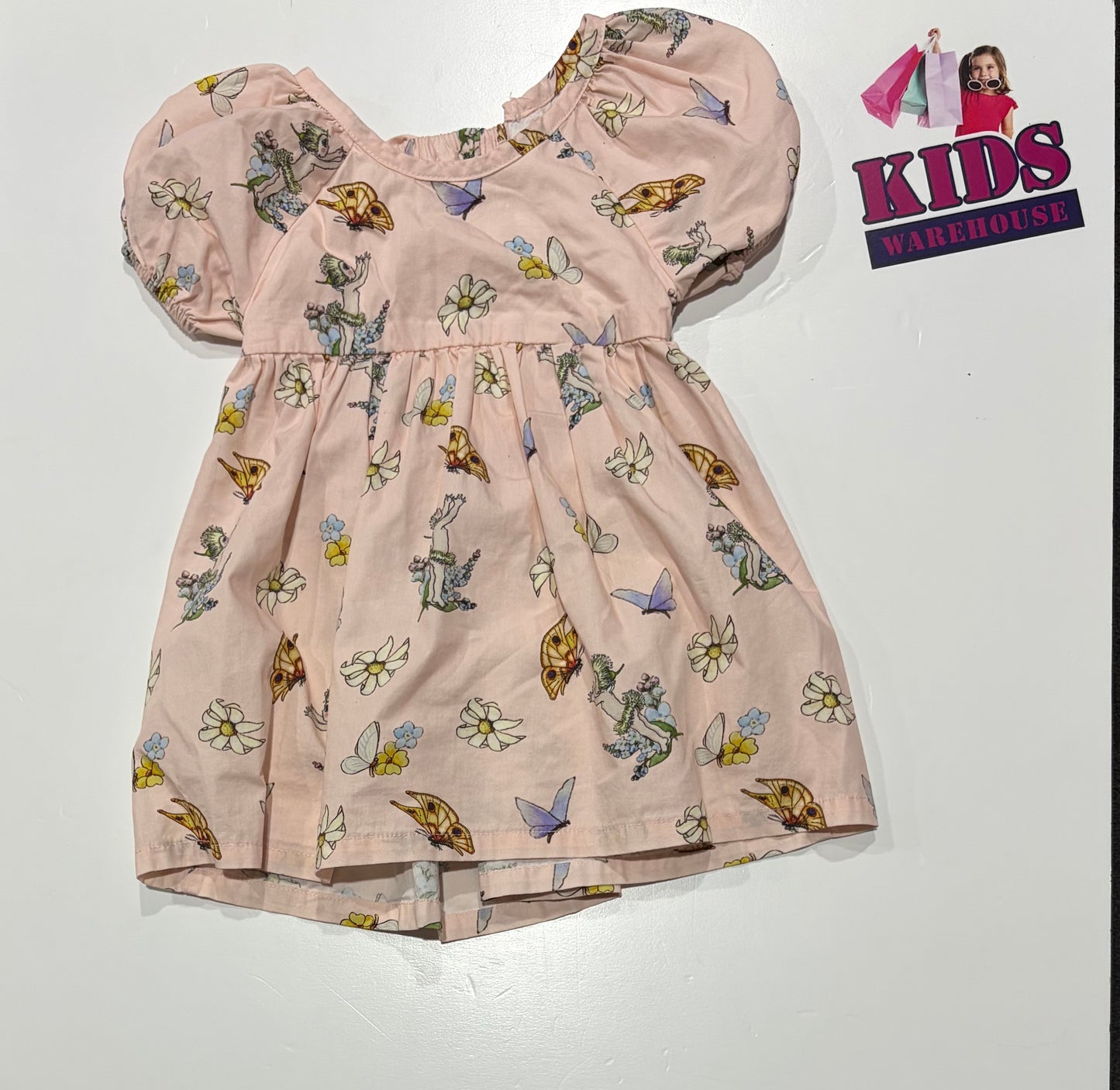 May Gibbs Pink, Characters Print Dress Size 1