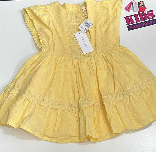 New David Jones Yellow Dress Size 2