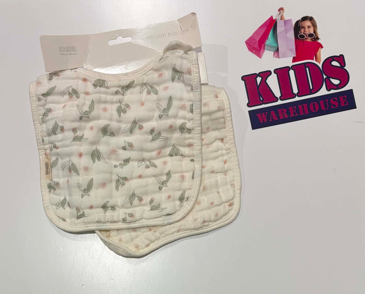 Kaiser Mini 2 Pack Muslin Bibs