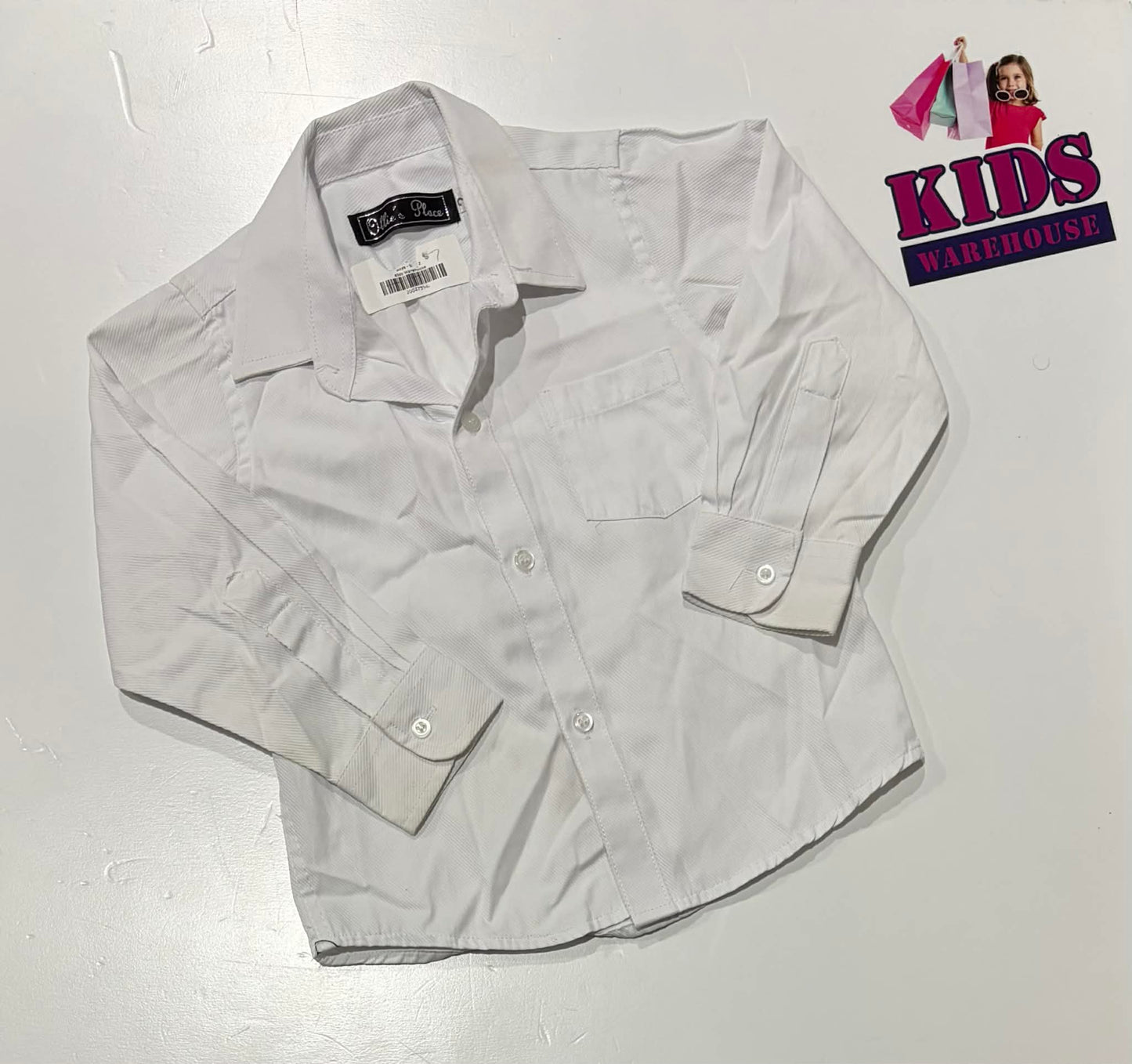 Ollies Place White Shirt Size 2