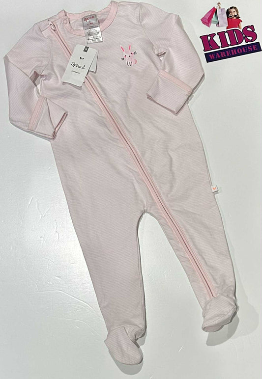 New Sprout White & Pink Jumpsuit Size 0 (RRP $28)