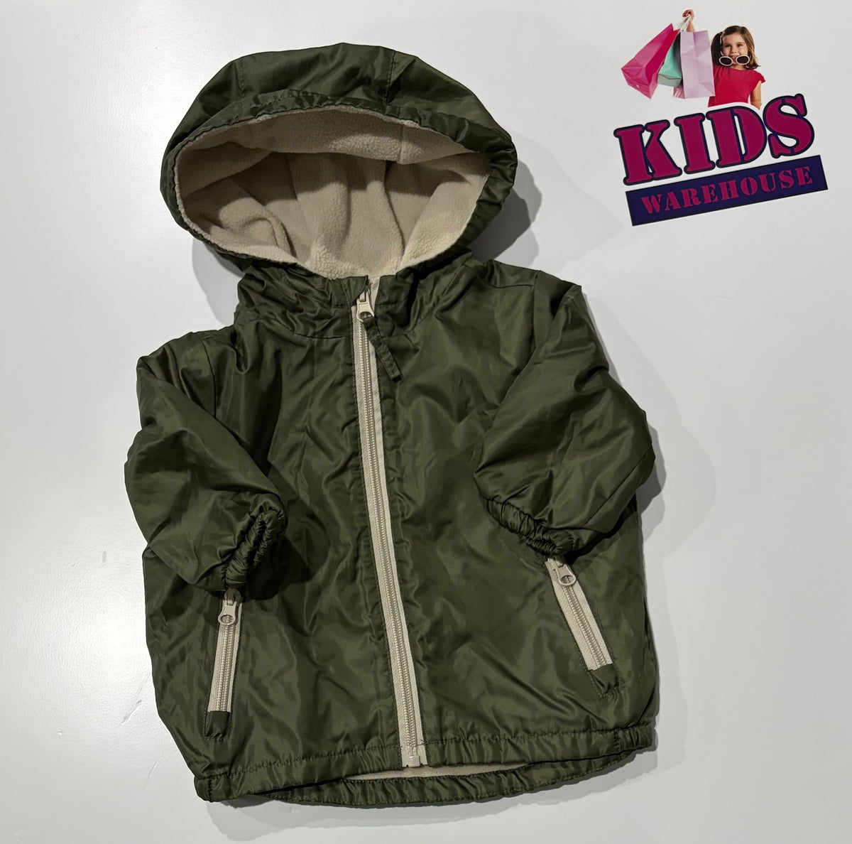 Higgledee Green Rain Jacket Size 0