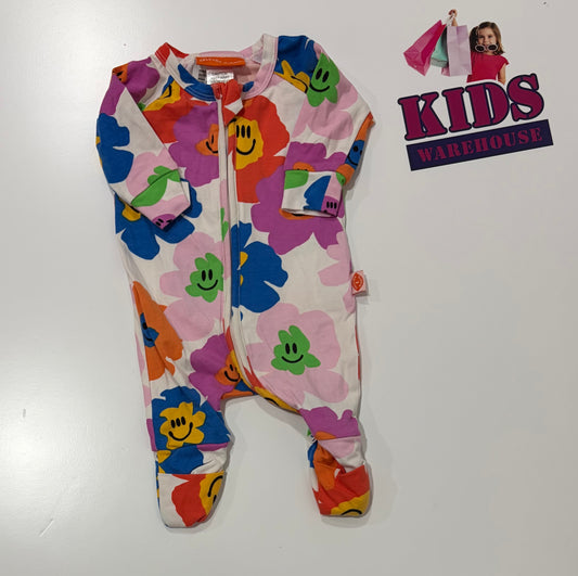 Halcyon Nights White, Floral Print Jumpsuit Size 0000