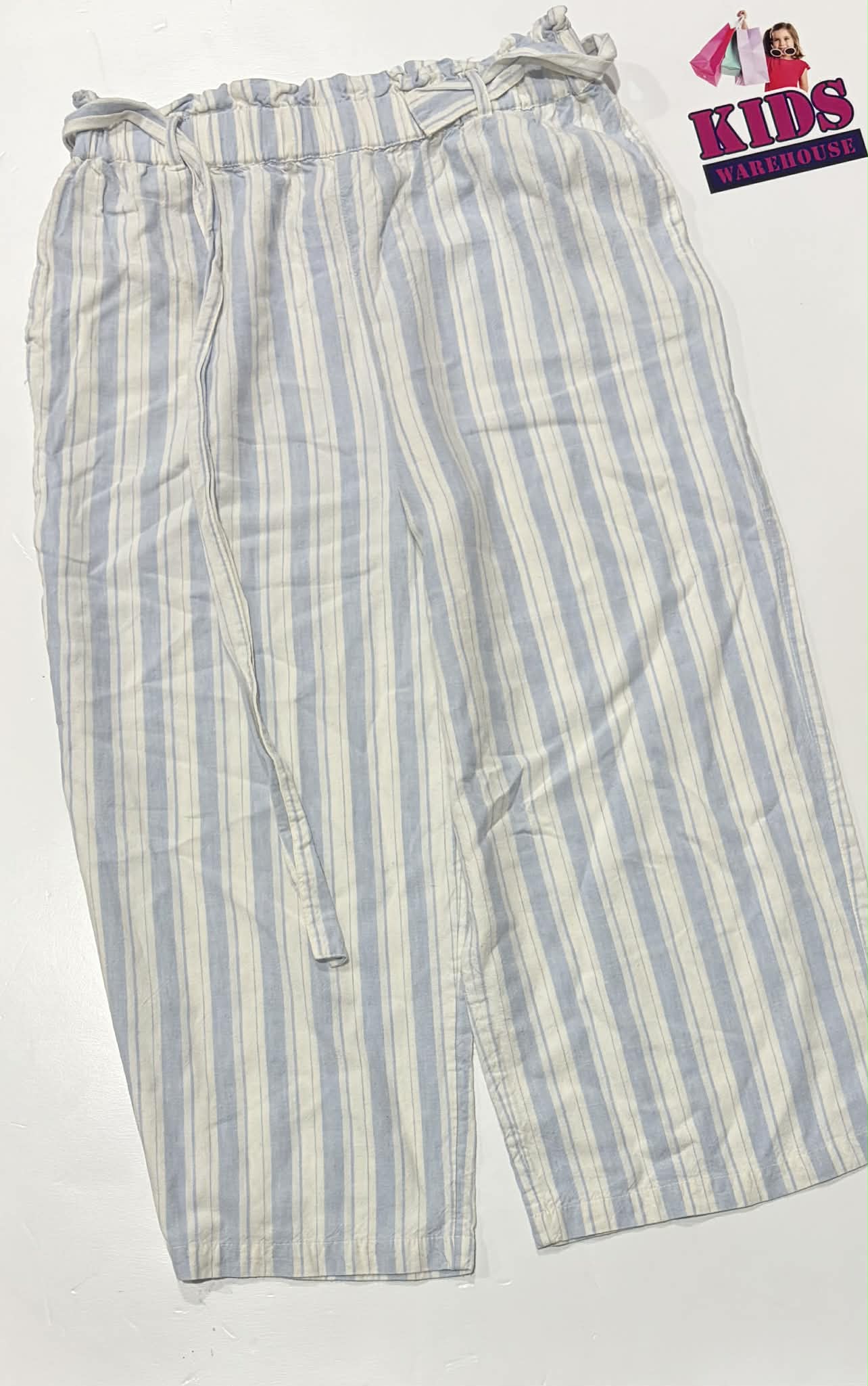 Target White & Blue Baggy Pants Size 12
