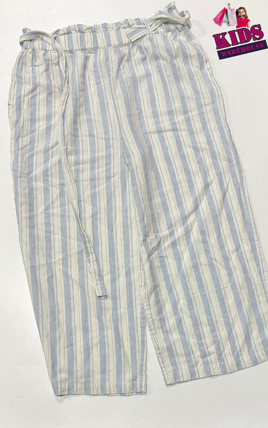 Target White & Blue Baggy Pants Size 12