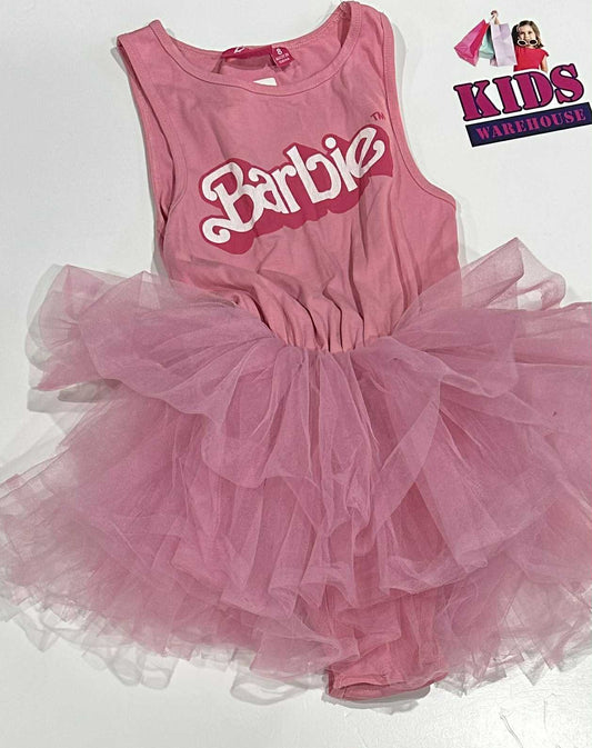 Barbie Pink Skirt Bodysuit Size 8