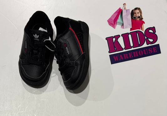Adidas Black, Red Runners Size US4/UK3 (Child/Toddler)
