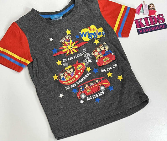 The Wiggles Grey & Red Top Size 5