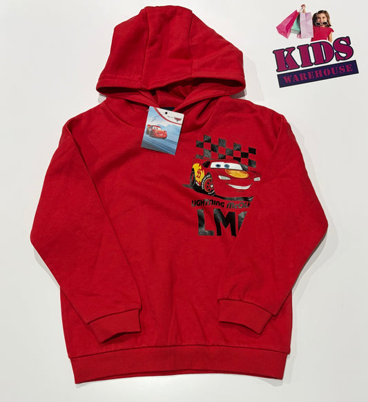 Not Used Disney Pixar Cars Red, Character Print Hoodie Size 6