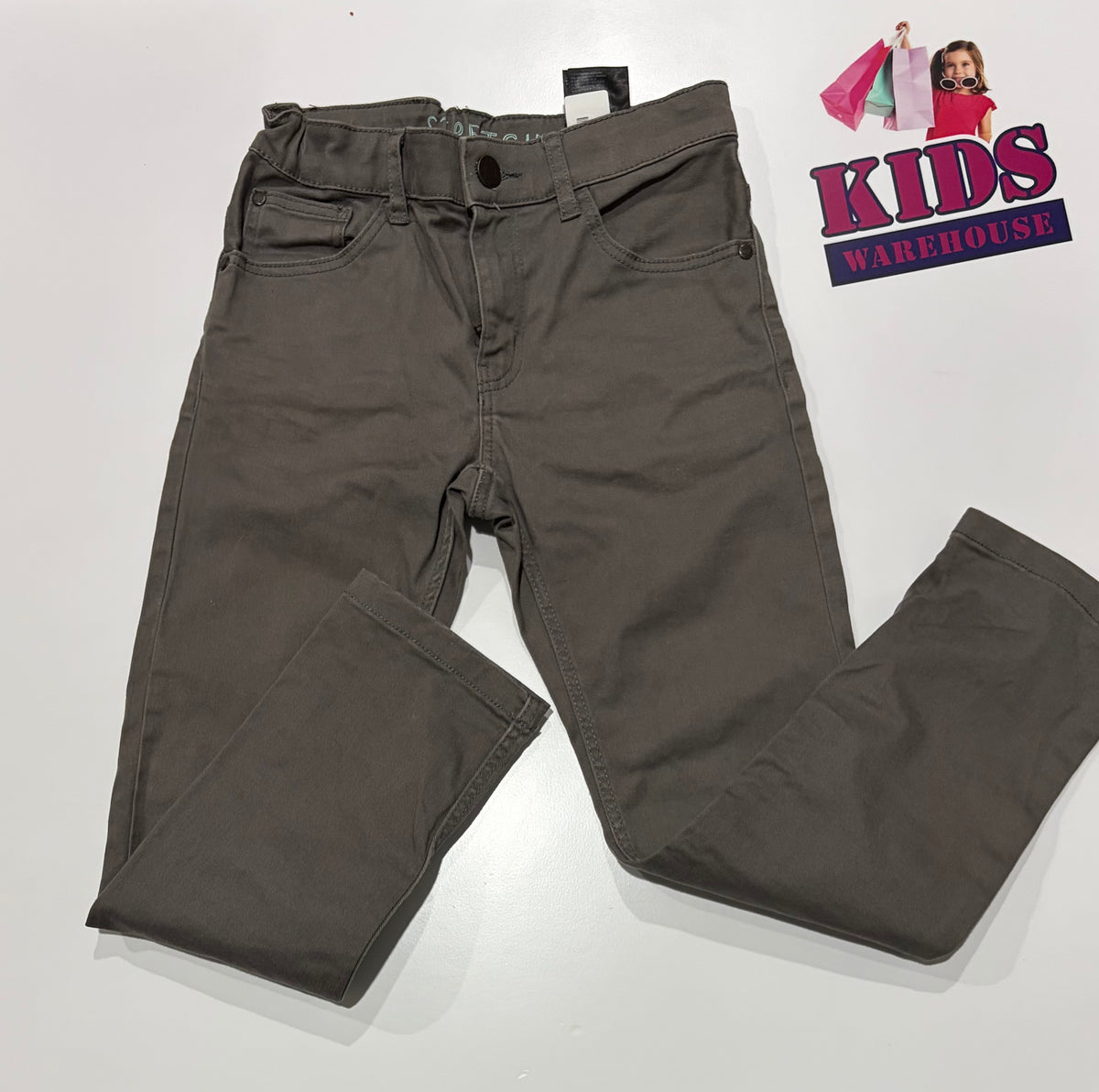 H&M Grey Stretch Denim Jeans Size 8