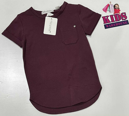 Willow & Jag Dark Purple Top Size 3