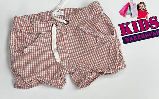 PureBaby White, Blue & Orange Shorts Size 00