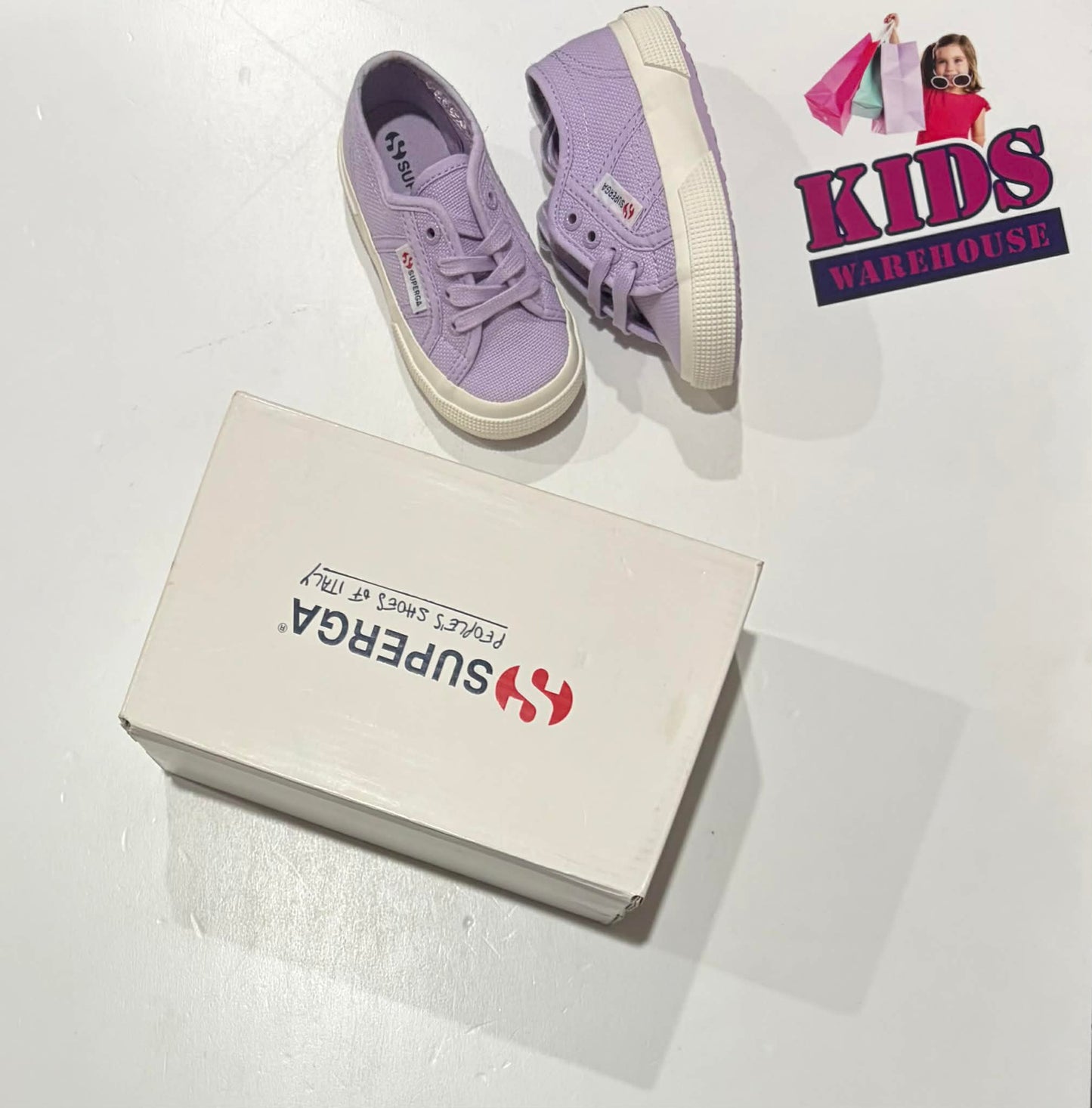 Not Used Superga Purple Runners Size US7/UK6 (Child)