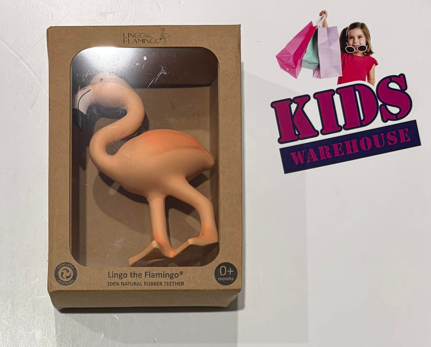 Not Used Lingo The Flamingo Rubber Baby Teether