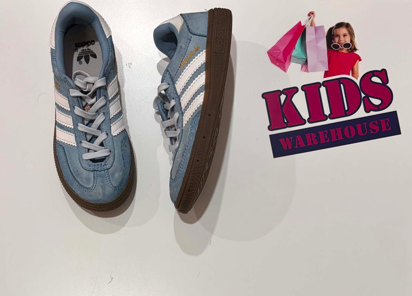 Adidas Blue,White Runners Size US11/UK10.5 (Child)