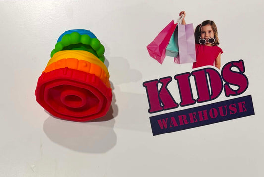 Rainbow Silicone Stacker Toy