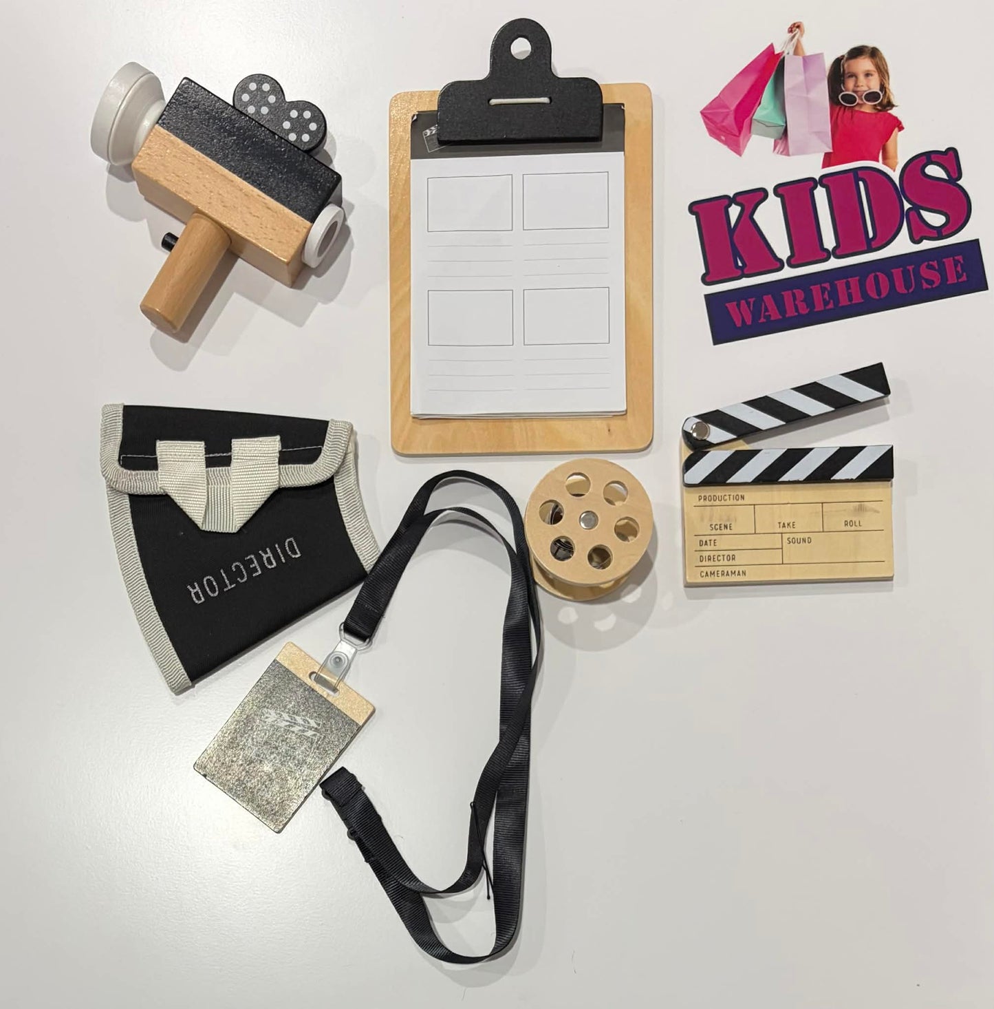 Wooden Movie Director Toy Set