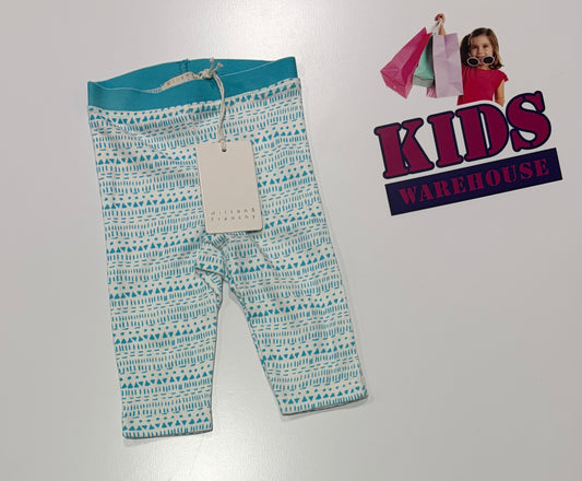 Not Used Wilson & Frenchy White, Blue Pattern Print Pants Size 0000