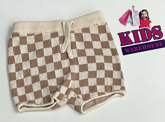 Target Brown & White Knit Shorts Size 00
