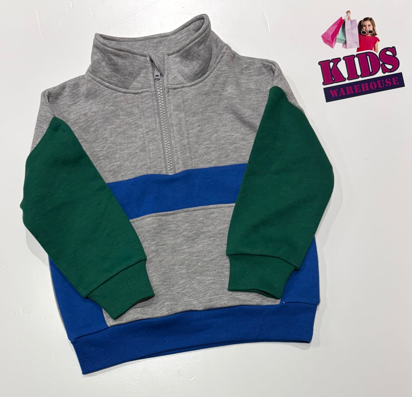 K-D Grey, Green, Blue Sweater Size 3