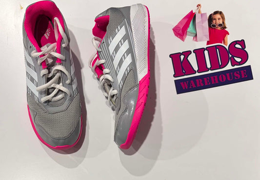 Adidas Grey, Pink Runners Size US3/UK2.5 (Older Child)