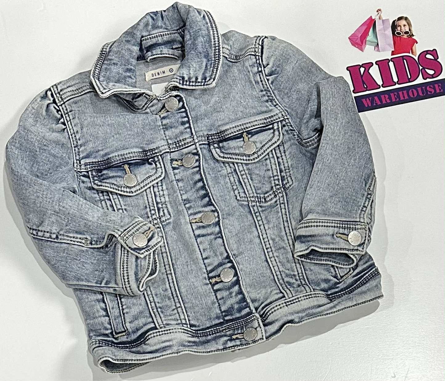Target Blue Denim Jacket Size 4