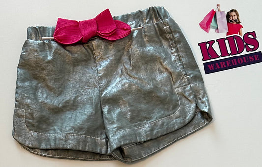 Catimini Silver Shimmer Shorts Size 4