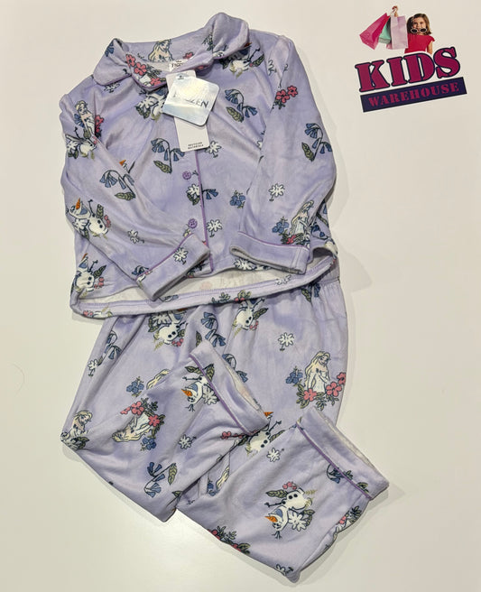 Not Used Disney Frozen Purple, Character Print 2 Piece Set Size 3
