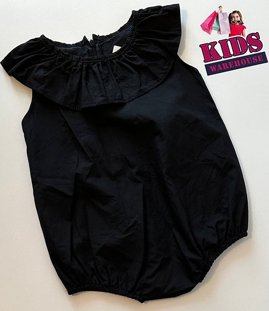 Rory Chen Black Frilled Bodysuit Size 1