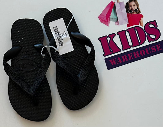 Havaianas Black Things Size 9 (Toddler/Child)